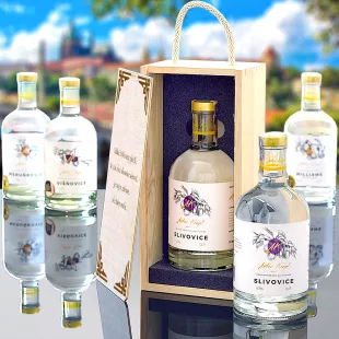 Slivovitz Anton Kaapl ajándékdobozban
