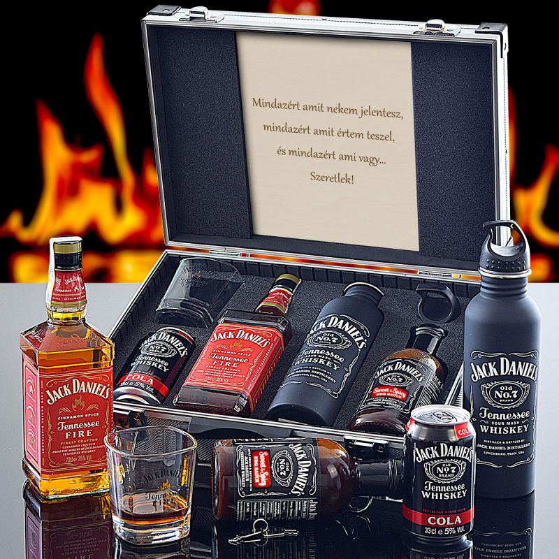 Ajándék Koffer Jack Daniel's Fire CONTRABAND