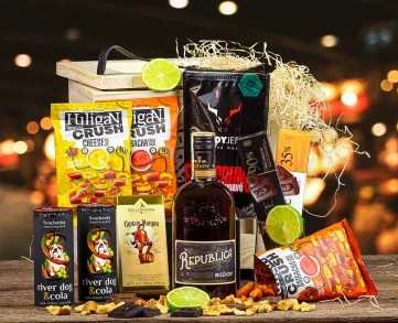 Ajándékláda Republica | Szabványos fedél, Fedél gravírozott szöveggel, Fedél karácsonyi motívummal