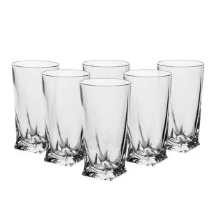 Bohemia Crystal Brandy üveg Quadro 50ml (6 db-os készlet)