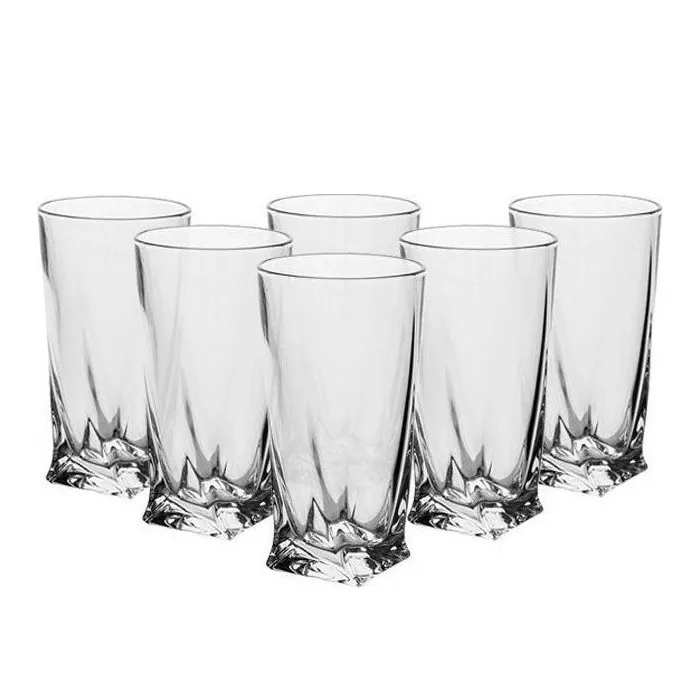 Bohemia Crystal Brandy üveg Quadro 50ml (6 db-os készlet)