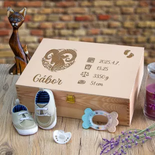 Baba emlékdoboz 34x25 cm