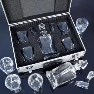 Karaffa QUADEO Bohemia Crystal ajándék AL Koffer