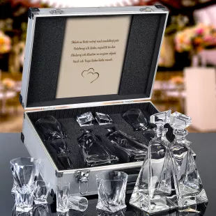 Karaffek Lovers Bohemia Crystal AL Koffer
