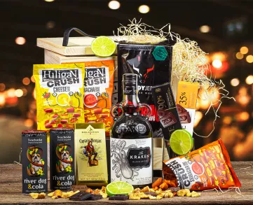 Kraken ajándékláda | Szabványos fedél, Fedél gravírozott szöveggel, Fedél karácsonyi motívummal