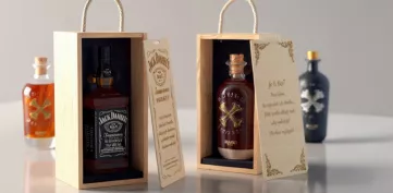 Fa italtartó ajándék doboz