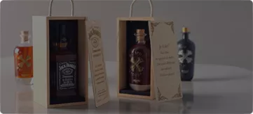 Fa italtartó ajándék doboz CONTRABAND