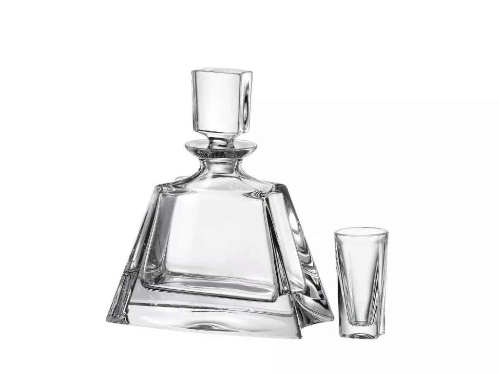 Bohemia Crystal Liqueur készlet Kathrene (1 dekanter + 6 pohár)