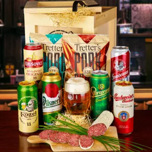 Speciális Cseh sörösláda | Szabványos fedél, Fedél gravírozott szöveggel, Fedél karácsonyi motívummal