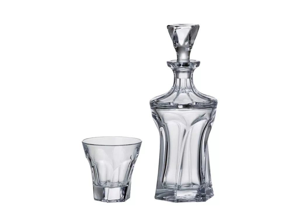 Bohemia Crystal Whisky készlet Apollo (1 dekanter + 6 pohár)