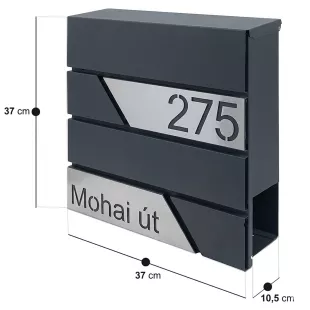 Oslo postaláda, antracit – ezüst