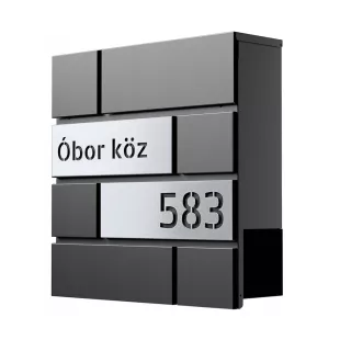 SIL701 postaláda, antracit – ezüst