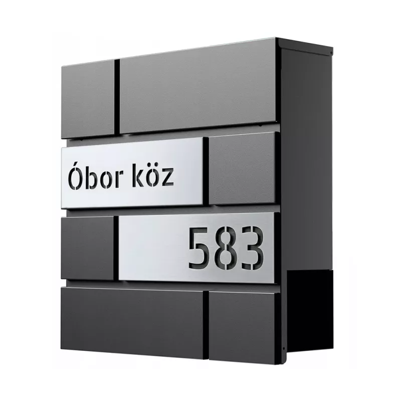 SIL701 postaláda, antracit – ezüst