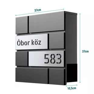 SIL 701 Postaláda Antracit - Ezüst, 1. Minta SIL701 postaláda, antracit – ezüst