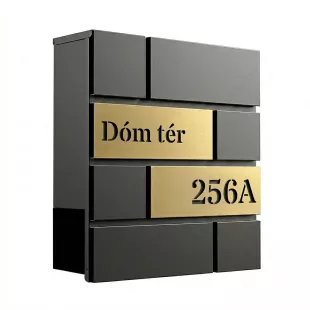 SIL701 postaláda, antracit – arany