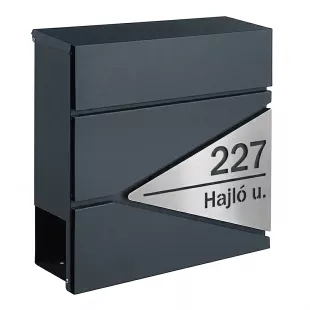 SIL706 postaláda, antracit – ezüst
