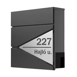 SIL706 postaláda, antracit – ezüst