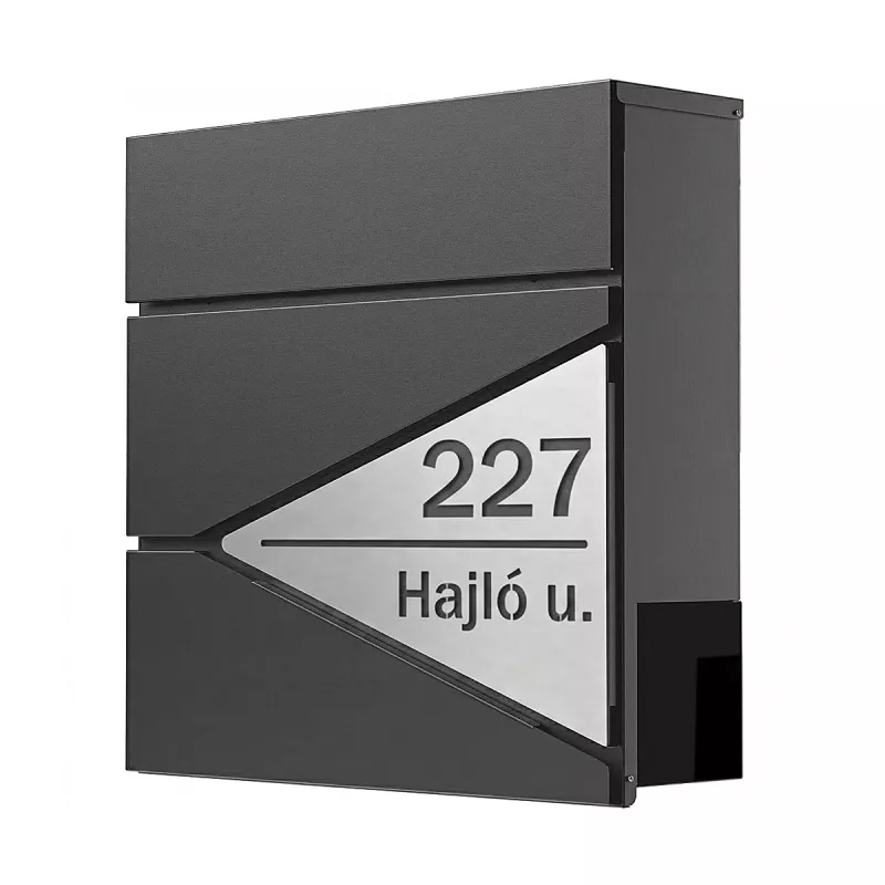 SIL706 postaláda, antracit – ezüst